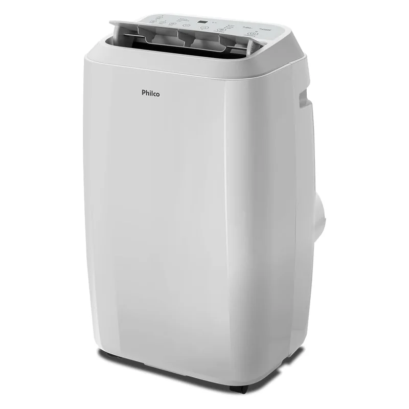 Ar-condicionado portátil Philco PAC12000F5 branco com saída de ar frontal