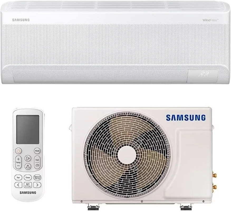 Ar-condicionado split Samsung WindFree AI com painel WindFree de microaberturas