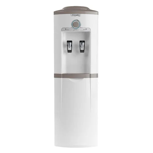 Bebedouro de coluna Esmaltec EGC35B branco com compressor e termostato frontal