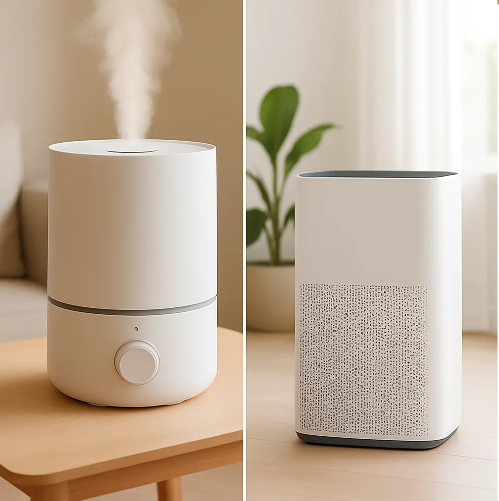 Comparativo entre umidificador e purificador de ar em ambiente interno para melhorar a qualidade do ar e o bem-estar